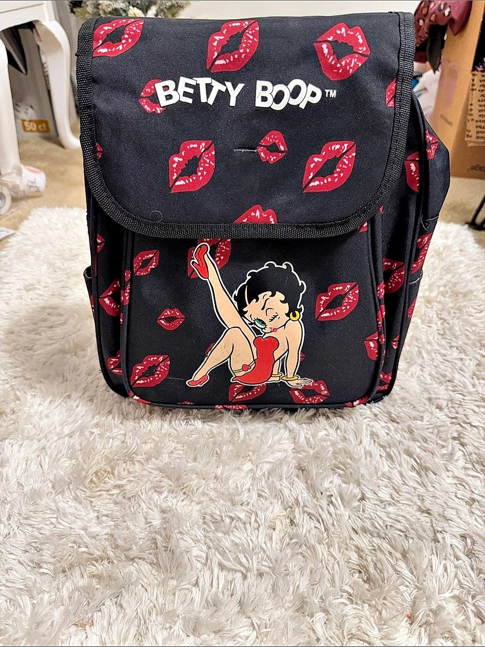 Betty Boop Backpack Black & Red